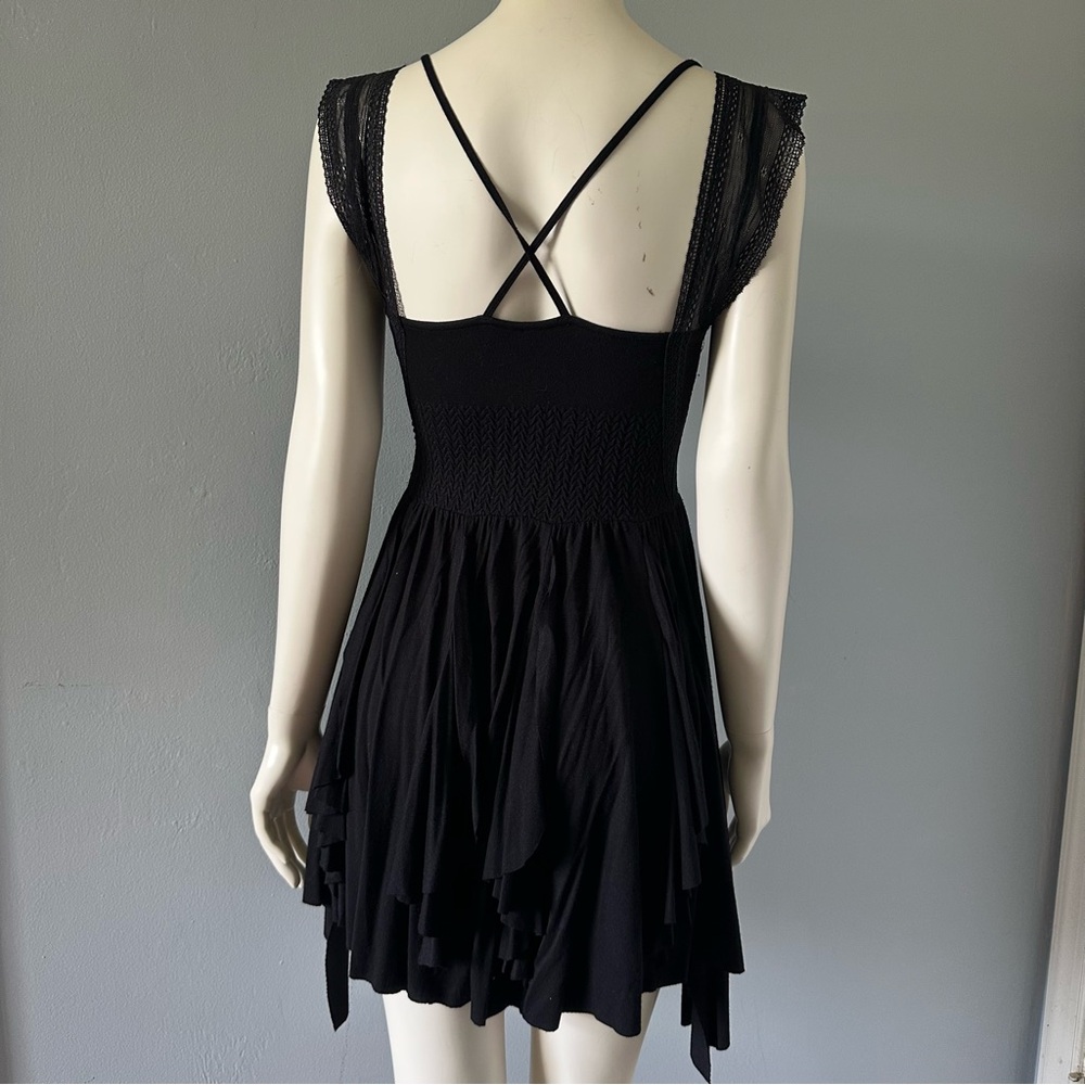 Free People Miss Mini Dress Black Size XS - Picture 7 of 11